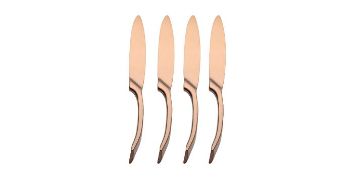 Forma Silverware Knives Pink Gold