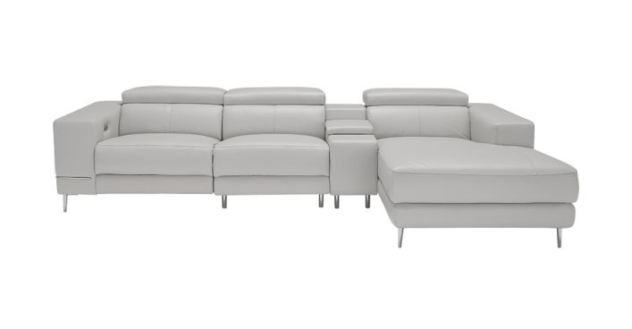 Bergamo Motion Sectional Sofa Light Gray