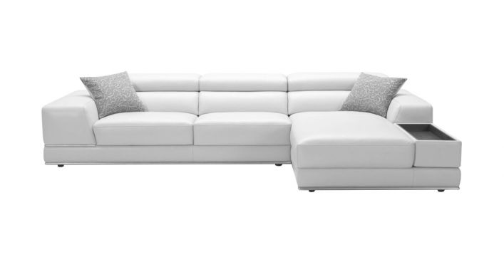 Bergamo Sectional Sofa Light Gray