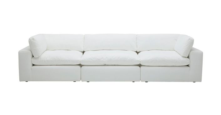 Bloom 3 Seater Modular Sofa White